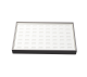 White Grey Large Stackable 56-Ring Tray